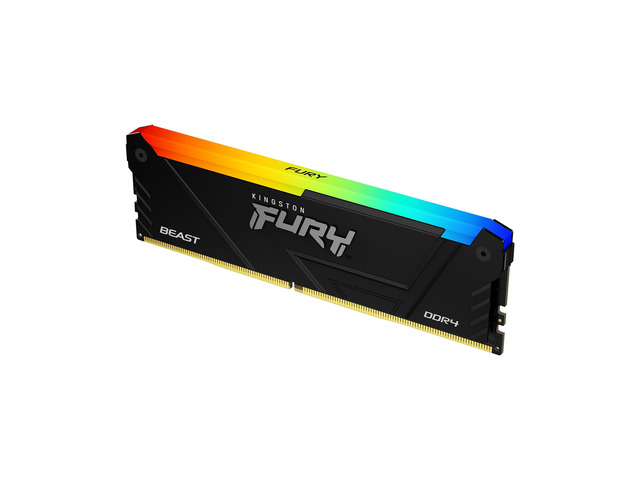 Kingston FURY Beast 16GB DDR4 RGB Single Desktop Memory, 3200MT/s PC4-25600 CL16 16-18-18 1.35V XMP 2.0 Non-ECC Unbuffered 288-pin UDIMM, for Intel...