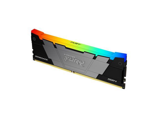 Kingston FURY Renegade 16GB DDR4 RGB Single Desktop Memory, 3600MT/s PC4-28800 CL16 16-20-20 1.35V XMP 2.0 Non-ECC Unbuffered 288-pin UDIMM, for...