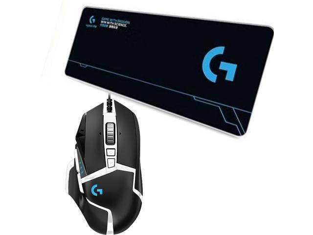 Logitech (G) G502 SE PANDA Wired Gaming Mouse + DESK MAT F005-15-black Fine Surface Mouse Pad Combo, Optical Mechanical Hybrid Micro Motion, HERO...