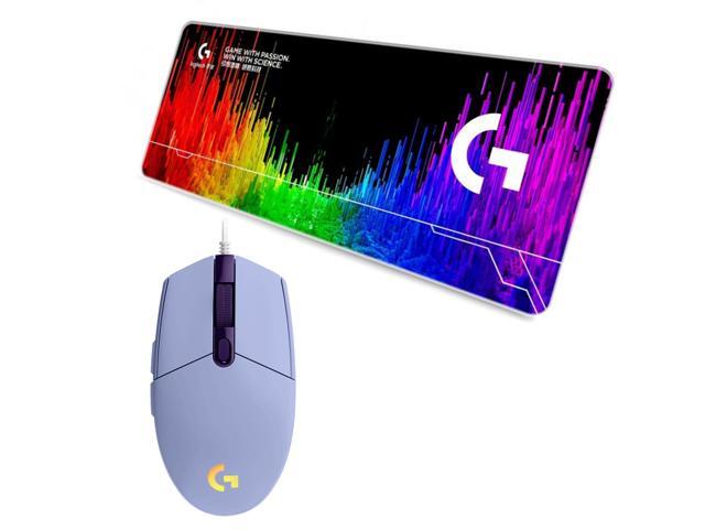 Logitech (G) G102 2nd Generation Purple Gaming Wired Mouse + F005-5 70cm Gaming Mouse Pad Combo, RGB Light Effect, 8000DPI Gaming Grade Sensor,...