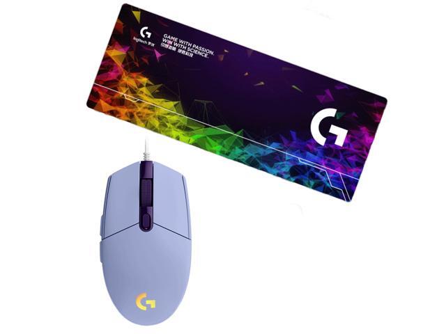 Logitech (G) G102 2nd Generation Purple Gaming Wired Mouse + F005-16-purple 80cm Gaming Mouse Pad Combo, RGB Light Effect, 8000DPI Gaming Grade...