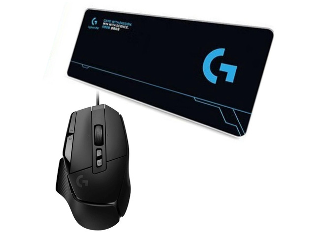 Logitech G502 X Wired Gaming Mouse + F00515black Large Fine Surface Mouse Pad Combo, LIGHTFORCE Hybrid Switches, HERO 25K Sensor, Thickened,...
