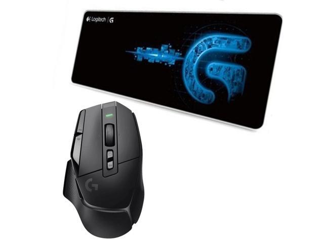 Logitech G502 X LIGHTSPEED Wireless Gaming Mouse + F0053 blackblue Large Fine Surface Mouse Pad Combo, LIGHTFORCE Hybrid Switches, HERO 25K Sensor,...