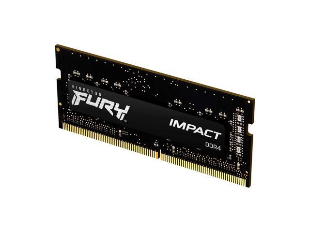 Kingston FURY Impact 16GB DDR4 SODIMM Laptop Memory RAM, 3200MT/s PC425600, CL20 202222 Timing, 1.2V LowVoltage, 260Pin NonECC Unbuffered SODIMM,...