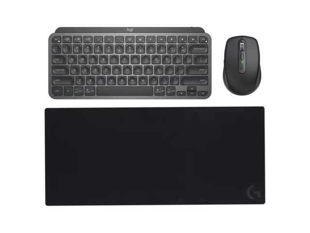 Logitech MX Master 3S+MX Keys S+G840 Bundle, Ultra-fast MagSpeed Scrolling, 8K DPI, Quiet Clicks, Track on Glass USB-C Rechargeable Mouse, Advanced...