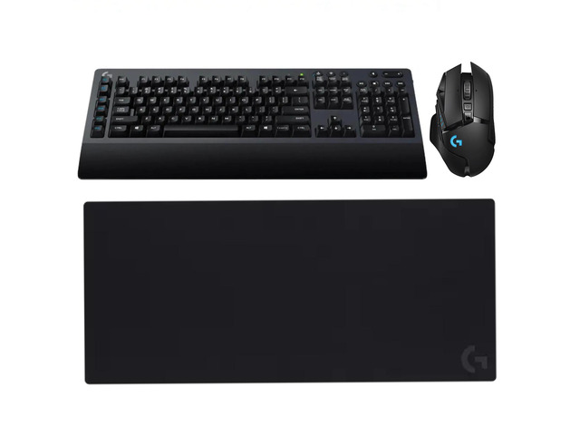 Logitech G502 LIGHTSPEED + G613 + G840 Bundle, Wireless Gaming Mouse with HERO 16K Sensor, Tunable Weights & LIGHTSYNC RGB, Dual-Mode Romer-G T...