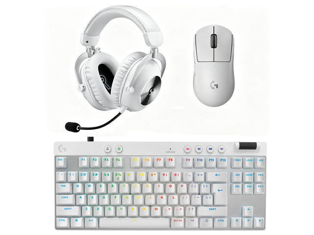 Logitech G PRO X Superlight 2 SE Mouse + PRO X TKL RAPID Keyboard + PRO X 2 LIGHTSPEED Headset Gaming Bundle-White, 60g UltraLight Mouse, Magnetic...