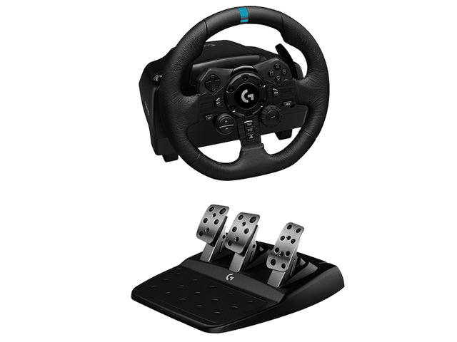 Logitech G923 TRUEFORCE Sim gaming Racing Wheel with Pedals,for Xbox Series S X, Xbox One & PC, PLAYSTATION 5, PLAYSTATION 4, BLACK