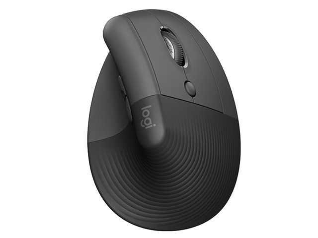 Logitech Lift for Business Vertical Ergonomic Mouse, Wireless, Bluetooth or Secured Logi Bolt USB, Quiet clicks, Globally Certified,...