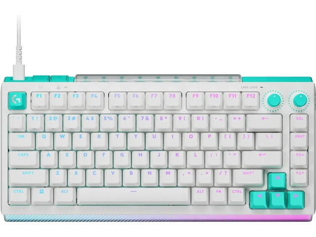 Logitech G512 X 75 DUAL SWAP Gaming Keyboard, Hot-Swappable TMR Analog / Mechanical, 8K Polling Rate, Custom Actuation 0.1 - 4.0 mm, RAPID...