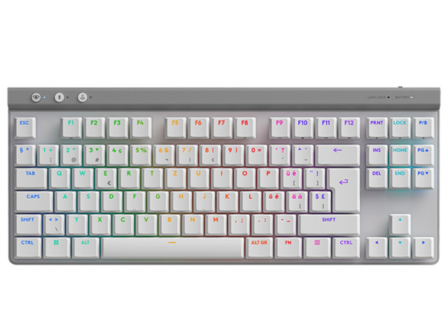 Logitech G515 Lightspeed TKL Low Profile Wireless Gaming Keyboard, LIGHTSYNC RGB, Thin Tenkeyless Design, Double-Shot PBT Keycaps, Tactile (Brown)...