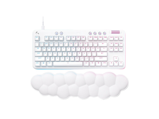Logitech G713 Wired Mechanical Gaming Keyboard with LIGHTSYNC RGB Lighting, Tactile Switches (GX Brown), and Keyboard Palm Rest, PC and Mac...