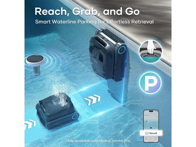 Aiper - Scuba X1 Pro: Adaptive Robotic Pool Cleaner, Max Coverage Ultra-Fine Filtration, Works with HydroComm Pure, 6,600 GPH - Gray - image 4