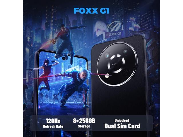 FOXX G1 Gaming Smartphone Unlocked 4G Cellphone 6.56'' HD Display 120Hz 50MP Camera Android 14 Smartphone 8+256GB 5000mAh Battery Fast Charging...