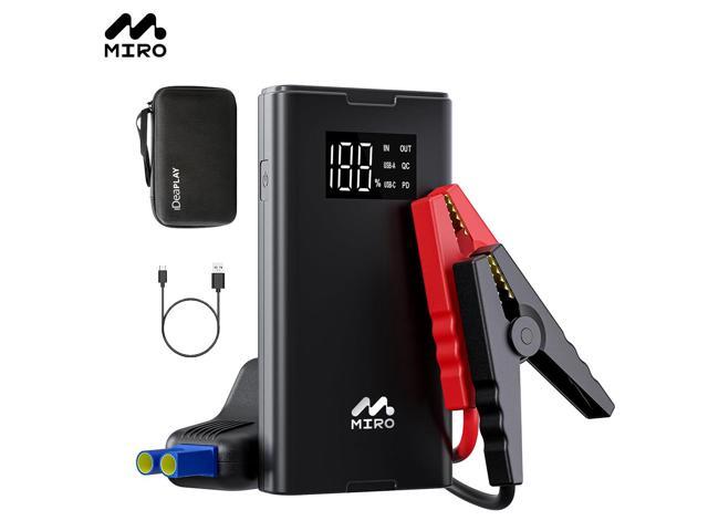 Miro J8 1000A Jump Starter,12000mAh Battery Jumper Starter Portable with LED Display, 30W Quick Charge,12V Car Battery Jump Starter Pack with...