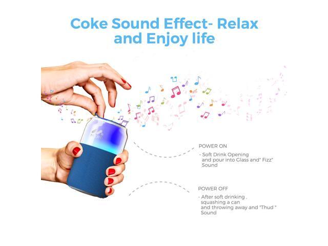 Miro P1 360° Surround Stereo Speaker, TWS Wireless Dual Channel Audio, Smart LED Ambient Lighting, Classic Soda Bubble Sound Effect, Bluetooth 5.4,...