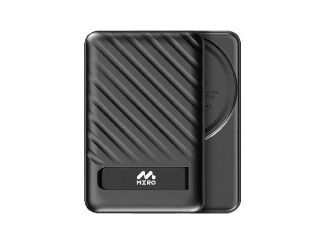 MIRO B2 Power Bank - 5000mAh Magnetic Wireless Portable Charger, 15W Fast Charging, Slim & Lightweight for On - the - Go