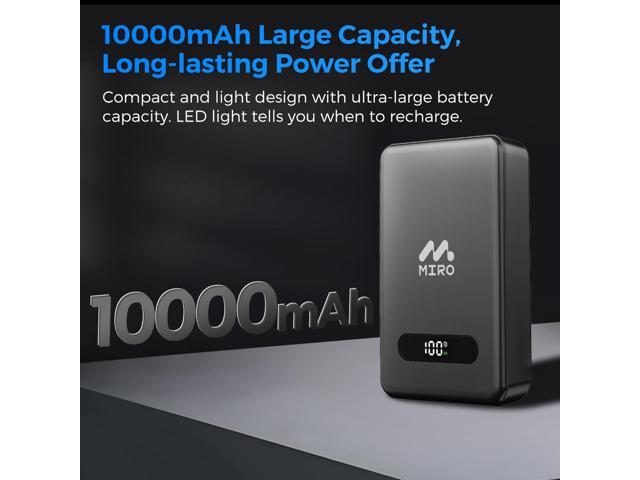 MIRO Power Bank B5: Big Power, Pocket-Friendly Size 10000mAh