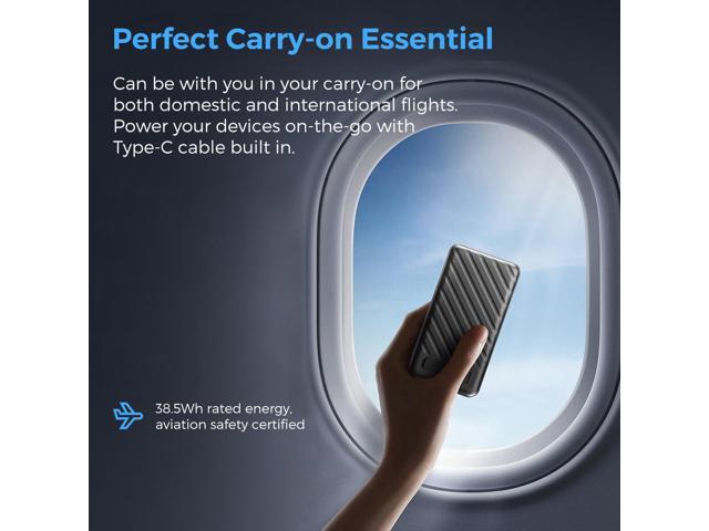 MIRO Power Bank B6: Small Size, Monster Power, Triple - Port Fast Charging 10000mAh