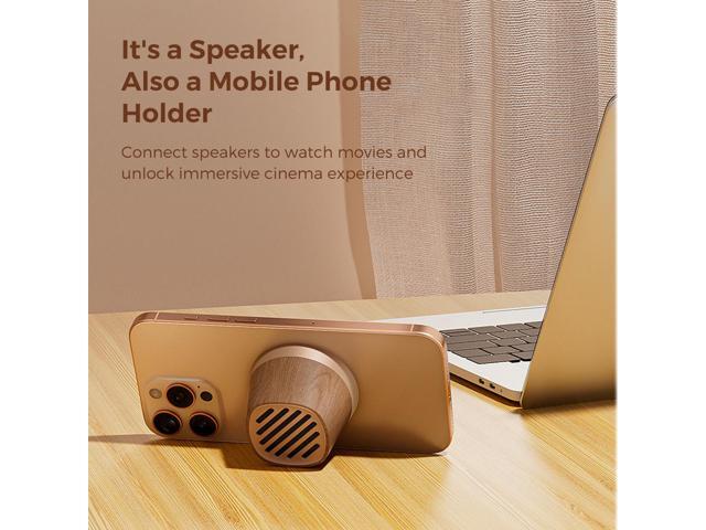 MIRO P2 Magnetic Wireless Charging Bluetooth Speaker 15W Fast Charging + TWS Stereo Sound Effect 12h Long Battery Life and Portable Gadget