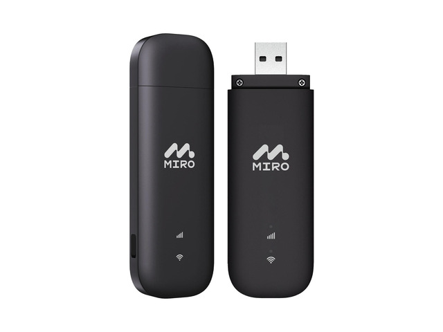 MIRO UF1 4G LTE USB WiFi Dongle: Plug & Play Portable Hotspot, 150Mbps Speed, Dual SIM/SD Slots