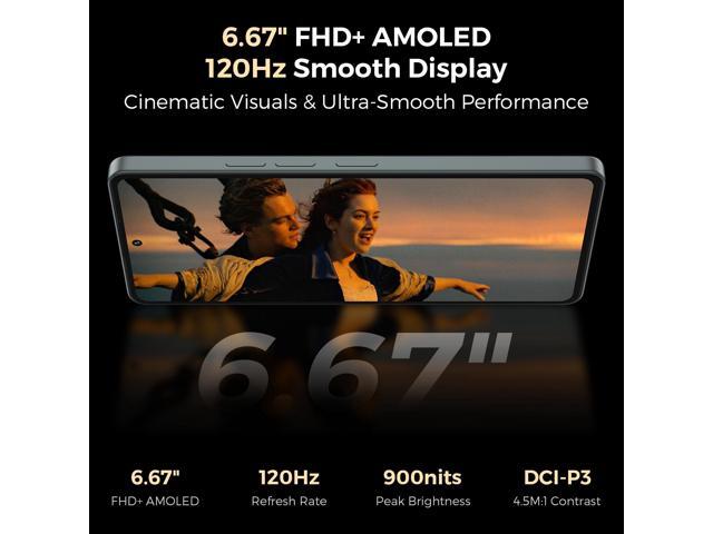 FOXX S13 5G Cell Phone, Android 14 Unlocked Phones, 12GB +256GB/512GB TF Expand, 5G Dual SIM, 108MP Camera, 6.67' HD+ 120Hz Display, Fingerprint...