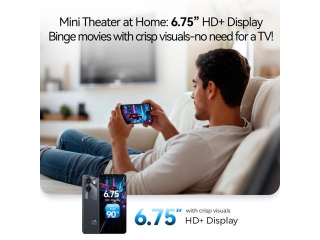 MIRO C67 Unlocked Smartphone - 6.75' HD+ 90Hz Display, MediaTek Helio G36 8 - Core, 4900mAh Battery