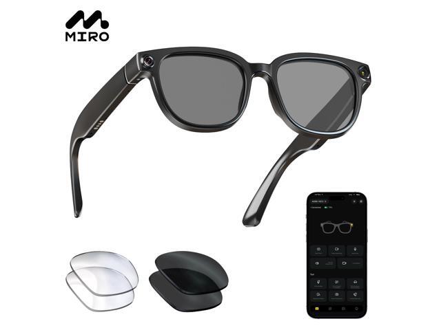 MIRO iVision6 Pro Smart Glasses with 13MP Camera, AI Voice Assistant, Real-Time Translation, 2K Video Recording & Live Streaming