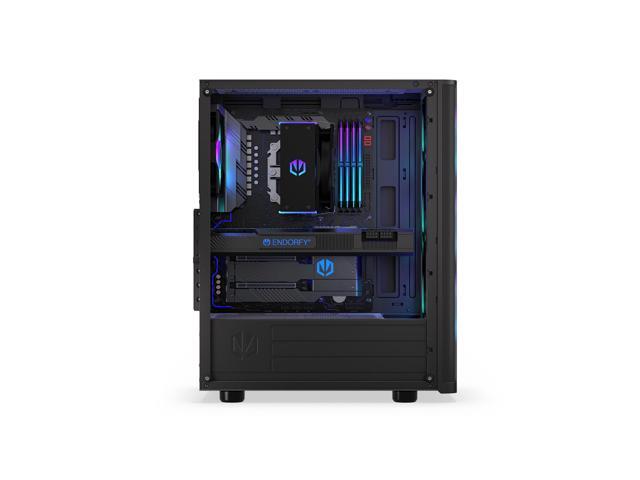 ENDORFY Ventum 200 ARGB, ATX PC case, computer case, 4x120mm ARGB PWM fans included, matx case, radiator up to 360mm, Tempered glass side, top and...