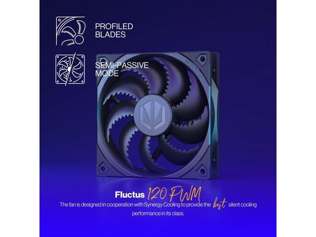 ENDORFY Fera 5 Black, cpu cooler, black cpu fan, Fluctus 120 mm fan, Optional semi-passive mode, Thermal paste included, Compatible with AM5, AM4,...