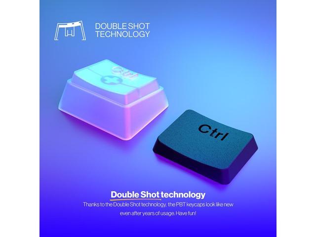 ENDORFY PBT Pudding Keycaps, US ANSI layout, Double Injection Technology, Broad keyboard compatibility, Silencing rubber Orings included, EY0E002