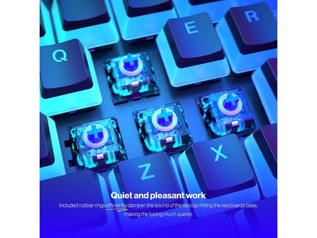ENDORFY PBT Pudding Keycaps, US ANSI layout, Double Injection Technology, Broad keyboard compatibility, Silencing rubber Orings included, EY0E002