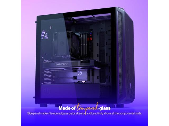 ENDORFY Arx 700 Air, ATX PC case, computer case, 5x140mm PWM fans included, matx case, radiator up to 360mm, Maximum airflow, top and front mesh,...