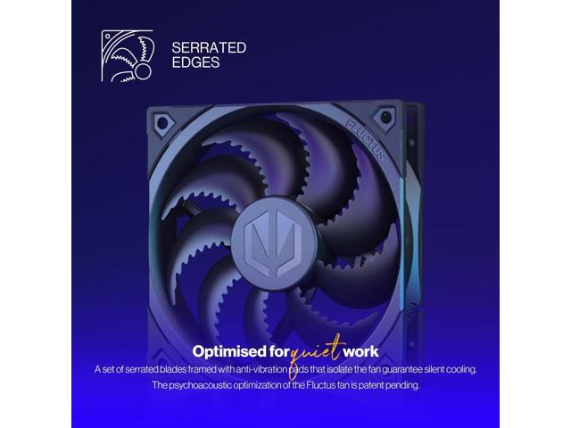 ENDORFY Fluctus 120 PWM, PC case fan, 120mm, push and pull orientation, high performance against flow restrictions, integrated anti-vibration pads,...