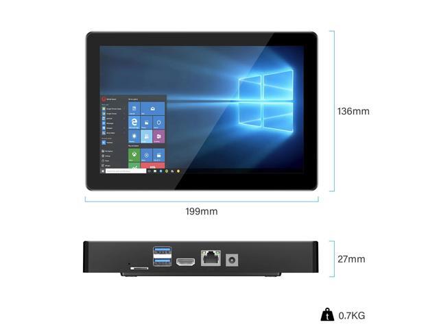 HIGOLEPC F3APL-8: Industrial All-in-One Mini PC Tablet 8' Display, Intel N4200, 4GB RAM, 64GB Storage, Windows 10
