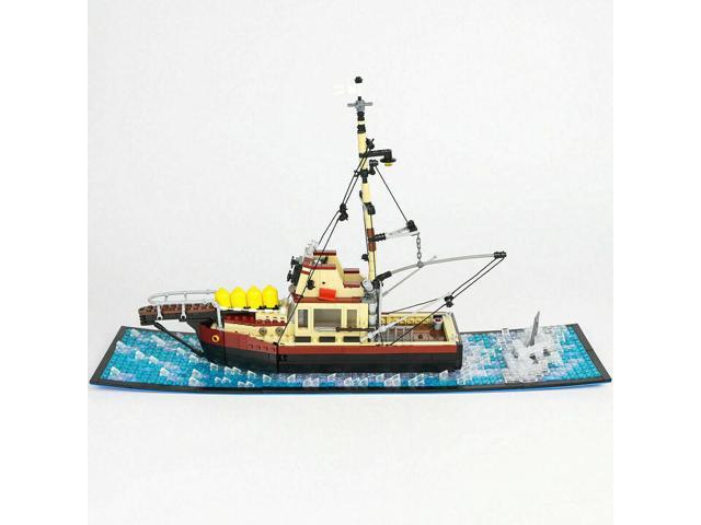 ZITIANYOUBUILD Quint's Boat 1238 Pieces from Movie 100% Compatible Building Toys Set MOC