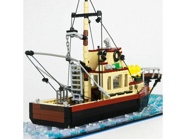 ZITIANYOUBUILD Quint's Boat 1238 Pieces from Movie 100% Compatible Building Toys Set MOC