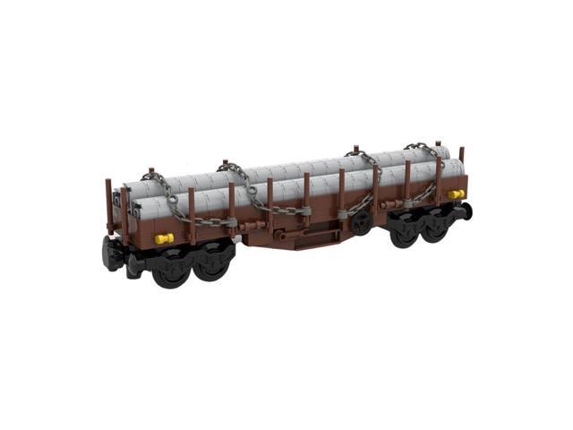 ZITIANYOUBUILD German Railway Flatbed Wagon Freight Wagon Building Kit 248 Pieces MOC