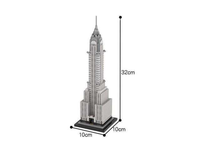 ZITIANYOUBUILD Modular Chrysler Building Model Skyscraper 810 Pieces Building Kit MOC