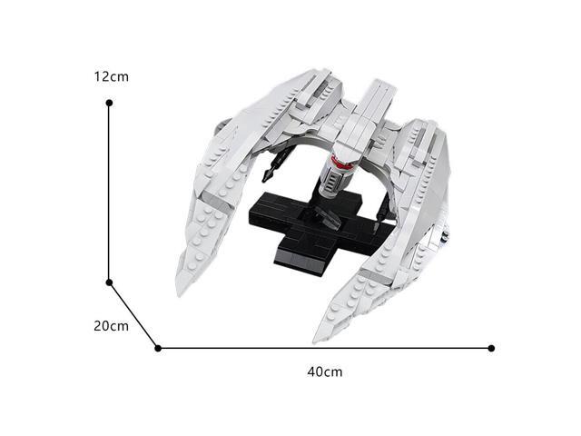 ZITIANYOUBUILD Cylon Raider MK II Fighter 670 Pieces with Stand Building Toys MOC
