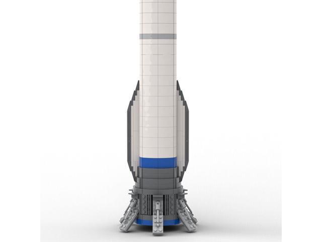 ZITIANYOUBUILD Two-section Orbital Launch Vehicle Model 1:110 Saturn V 1575 Pieces MOC
