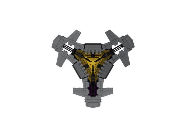 ZITIANYOUBUILD BuilMoc Goa'uld Ha'tak Aircraft Carrier Model with Base 686 Pieces MOC
