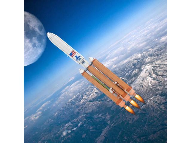 ZITIANYOUBUILD Rocket with Payload Fairing Building Kit 1597 Pieces 1:110 Scale MOC