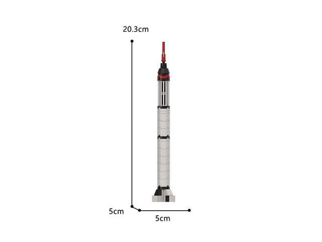 ZITIANYOUBUILD The First Manned Suborbital Vehicle Model 1:110 Scale 60 Pieces Toys MOC