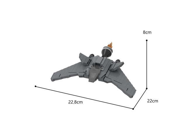 ZITIANYOUBUILD F-302 Fighter Interceptor 347 Pieces Building Kit from Sci-Fi Movie MOC