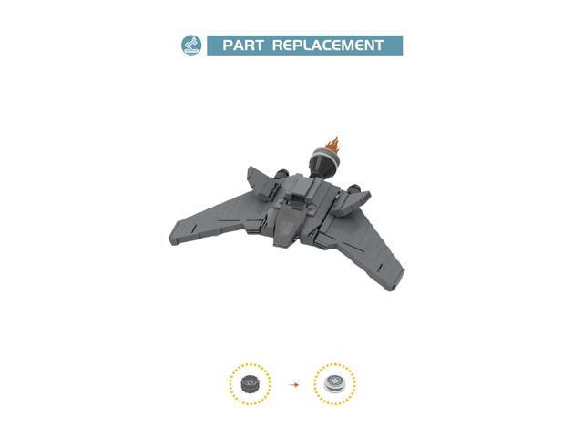 ZITIANYOUBUILD F-302 Fighter Interceptor 347 Pieces Building Kit from Sci-Fi Movie MOC