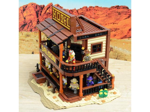 ZITIANYOUBUILD Old West Saloon & Hotel with Interior 1994 Pieces Modular Building MOC