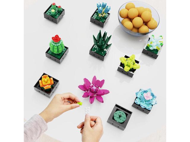 ZITIANYOUBUILD 10-in-1 Succulent Plant Bonsai Model Building Toys Set 682 Pieces 100% Compatible with LEGO Brand New and High Quality