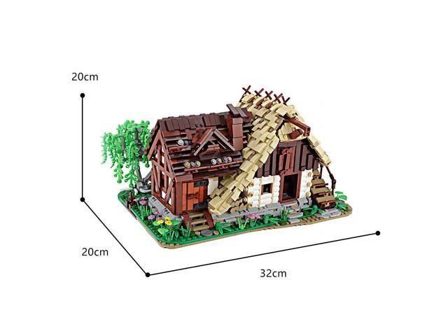 ZITIANYOUBUILD Old Water Mill Using Hydroelectric Power with Interior 2691 Piece MOC