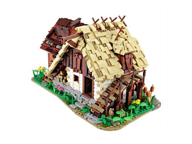 ZITIANYOUBUILD Old Water Mill Using Hydroelectric Power with Interior 2691 Piece MOC